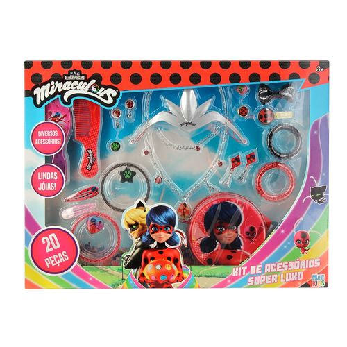 Miraculous Ladybug Kit de Acessórios Super Luxo 20Pcs Multikids - BR1765