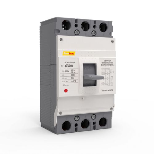 Disjuntor Tripolar DCML-E630 630A - Enerbras
