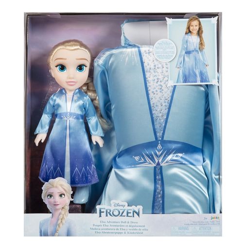 Boneca Disney Frozen Elsa Adventure Doll com Fantasia Infantil Multikids - BR1937