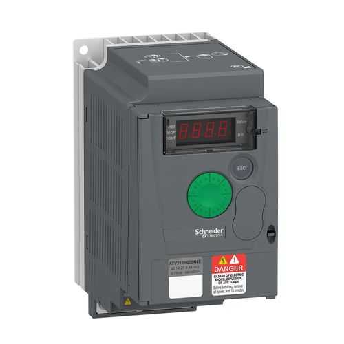 Inversor Altivar 310 380V 1 CV 2.3A ATV310H075N4E - Schneider