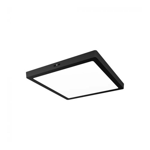 Plafon led quadrado sobrepor 28 x 28cm 6000k 24w preto ref.311 - SANTA FE