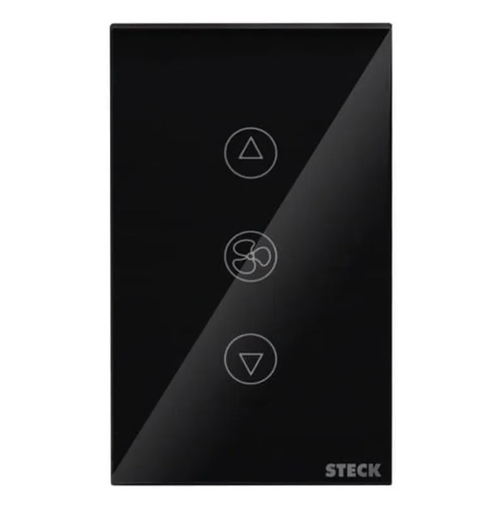 Interruptor Touch Ventilador Wi-Fi Smarteck 4X2 Bivolt - Steck