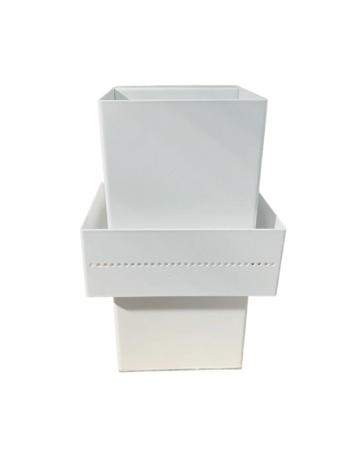 Arandela  Alumínio Branco Efeito P/Cima E P/Baixo P/1 G-9 40W  Ref.AR187 - Hansa