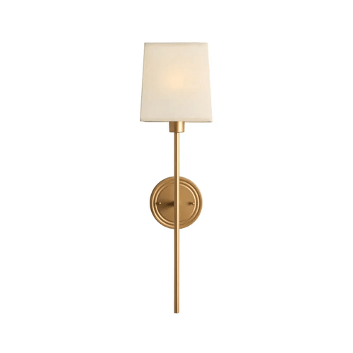Arandela Genova Gold C/Cúpula Cru P/1 E-27 Ref.AR121 640x170x180mm - Foco Metallo