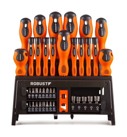 Jogo Chaves Precisão /Fenda/Phillips/Soquete E Bits 39pcs S49001039 - Robust