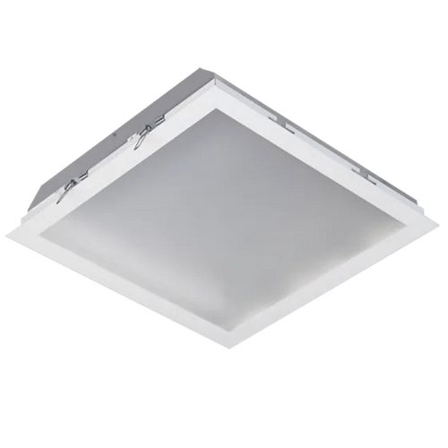Plafon Embutir Slim Acrílico LS 6 X El 50 X 50cm Branco Ref.896.84 - Incolustre