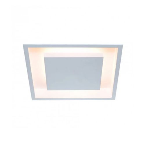 Plafon Embutir Eclipse Quad.Luz Indireta 50x50 Br Text.Cod.2041/50 E-27 - Itamonte