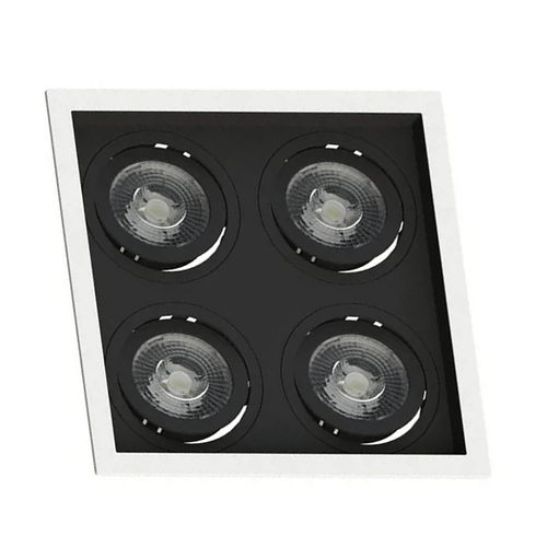 Spot Incandescente Embutido Recuado Quadrado P/4 Par20 BR C/PT Ref.SE-330-2910 - Save Energy