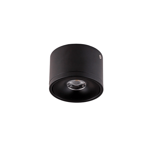 Spot Led Sobrepor Direcionável Skel 24G 7W 3000K Preto Ref.6317 - Nordecor