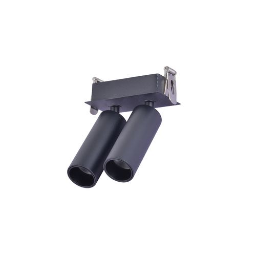 Spot Led Embutir Kona Duplo 24G IRC97 3W 2700K Preto Ref.6465 - Nordecor