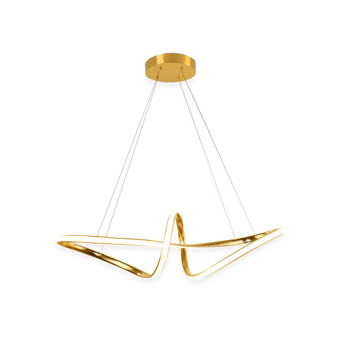 Pendente Led Potenza Alum. C/Silicone 45W 3600Lms 3000K Biv. Ref. P-Potenza Gold - GMH