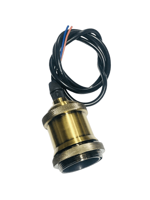 Pendente Metal Ouro Velho Retro Vintage 4,8X6,6CM P/1 Lamp.E-27 Ref.1267 - ADN+