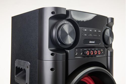 TORRE SOM 1000W AMVOX ACA1000 TWS LED DUPLO WOOFER 8 BIV