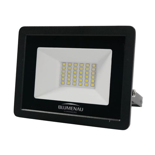 Refletor Led 30w Bivolt 6500k 2400lms IP-65 Preto Ref.76306000 - Blumenau