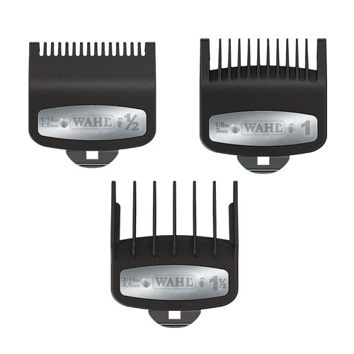 Conjunto de Pentes De Altura Premium com 3 - 1/2, 1 E 1-1/2Kit de Pentes de Altura Coloridos Wahl