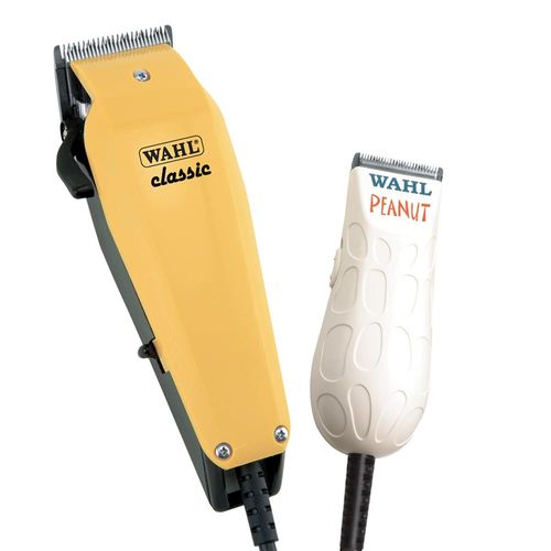 Kit Máquina de Cortar Cabelo Wahl Classic e Máq. Acabamento Peanut 127v