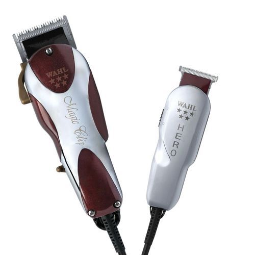 Kit Máquina de Cortar Cabelo Wahl  Magic Clip e Hero 127v