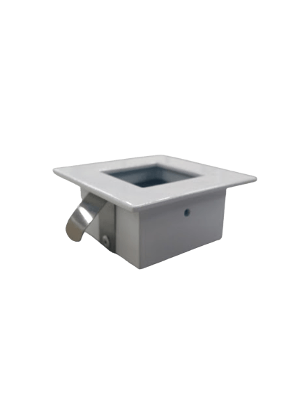 Spot Embutir Branco Quadrado Orientavel Em Aluminio Mf131/Fp P/ Ar70 50w - Metal Técnica