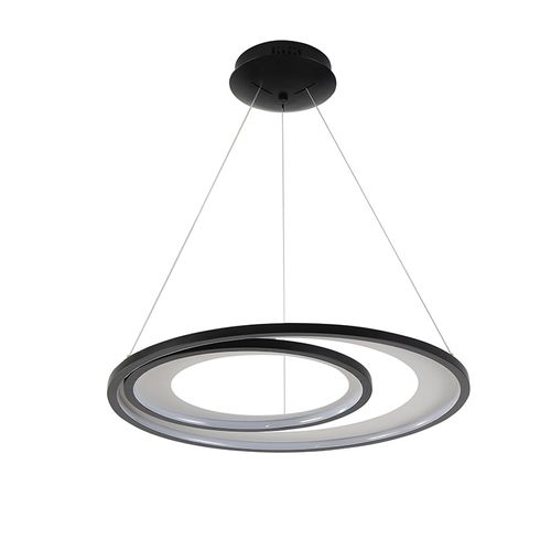 Pendente Led Zahal 42x62x400MM Preto 3000K 54W 4050LMS Ref.2506 - Nordecor