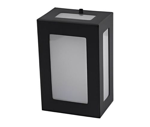 Arandela 5 Vidros 30X19X9CM P/1 Lâmpada E-27 Preta Ref.2218 - All Lux