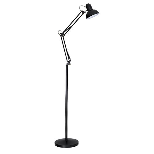 Luminária Coluna Chão Articulável Preta 280x850x320MM P/1 E-27 REF.LPA10116 - G20