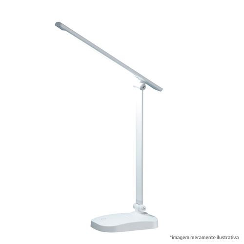 Luminária Mesa Led Pelicano 7W 6000K Usb Branca Ref.IM07316 - Empalux