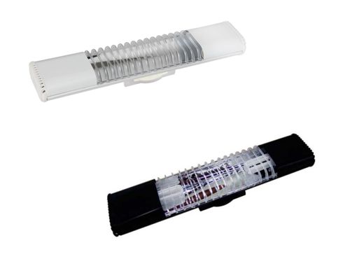Luminária Fluor Slimfluor Eco Oval Simples 2x15/20 127v S/Lâmpada - Ecp