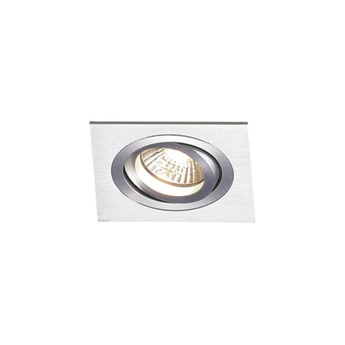 Spot Dicroica Quadrado Embutir Ecco P/AR70 Ref.NS5701A Escovado - Bella Iluminação