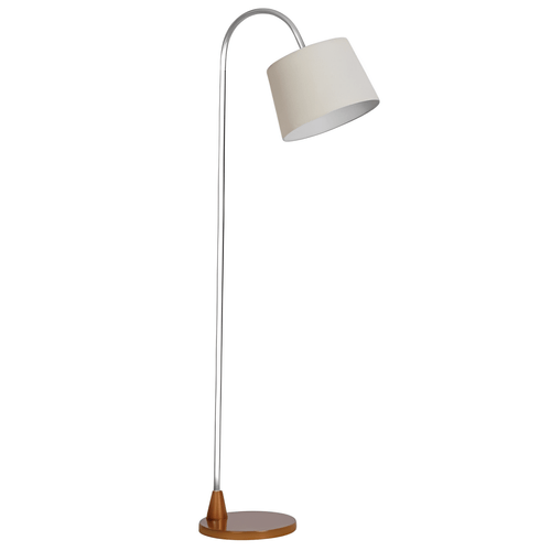 Luminária Coluna Chão Line Tabaco Cúpula Tecido Bege 30X150CM Ref.397 Tabaco.TC.BG - Ar Iluminação