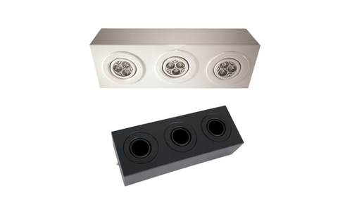 Plafon Sobrepor Quadrado Pigmentado PAR20 Ref.7662 Damlux