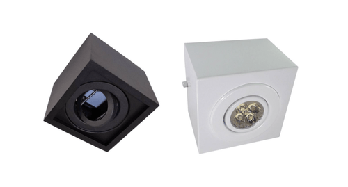 Plafon Sobrepor Quadrado Pigmentado PAR20 Ref.7660 - Damlux