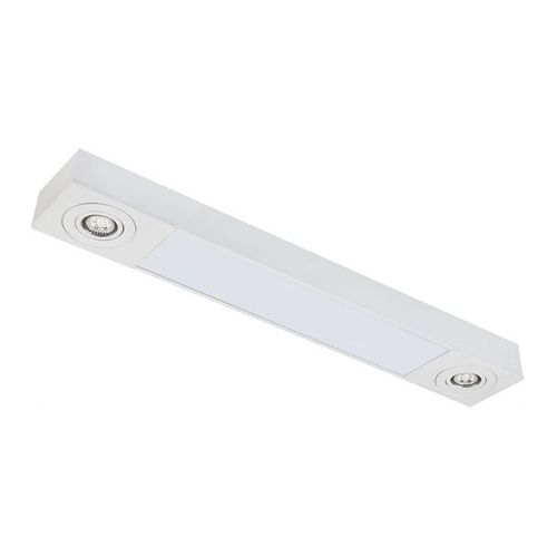 Luminária Fluor Sobrepor Para 2 Lâmpadas T8 + 2 Lâmpadas Par20 - Impacto