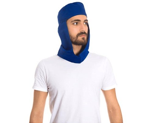 Touca de Soldador Azul C/ Regulador Elástico S/ Aba Cod. 7090 - Ledan