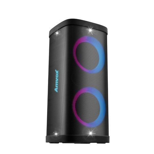 Caixa Amplif 1200W Amvox ACA1200 Party Vox Elite Woofer 6,5 LED/TWS/BT MicroSD Aux Bateria Biv