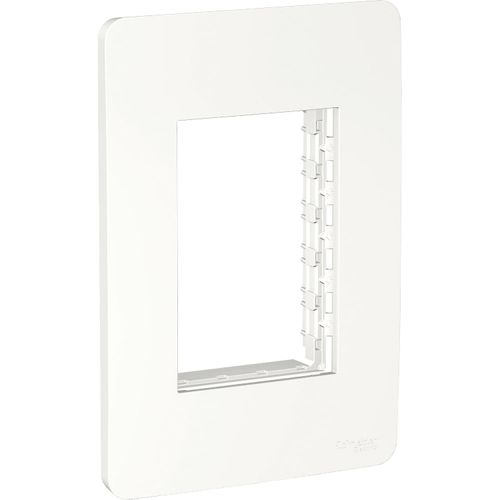 Placa 2x4 3 Posto C/Suporte S735103004 BR Orion - Schneider