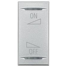 Tampa Acabamento P/Interruptor C/Identificação On/Off/Reg Al MH HC4911AI - Bticino