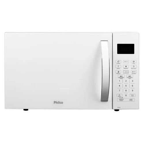 Micro-Ondas 20L Philco Multifunções Limpa Fácil 1100W PMO23EB Branco 110V