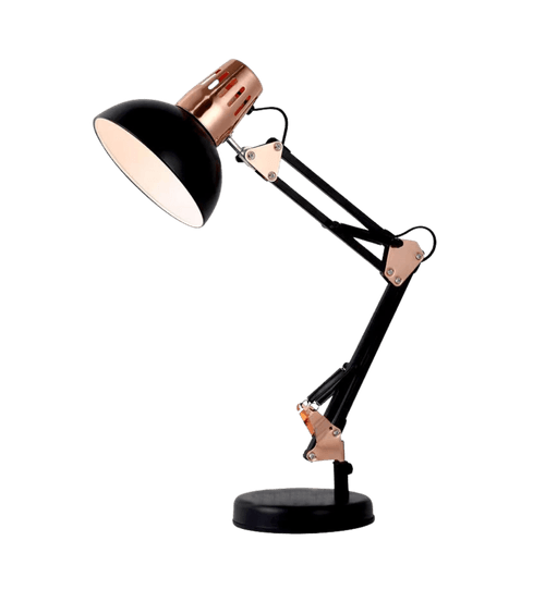 Luminária De Mesa Articulável Desk Deluxe Preto P/ 1 Lâmpada E-27 Cód. LDD-PRETO – GMH Trade