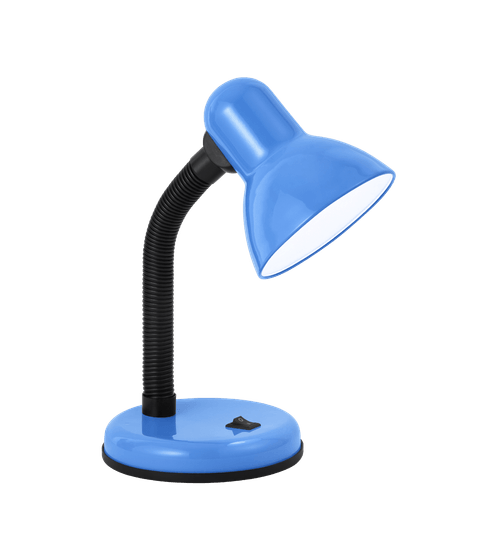 Luminaria De Mesa Mini Office Lamp 33cm Azul P/ 1 Lampada E-27 Cod. MOL-AZUL – GMH Trade