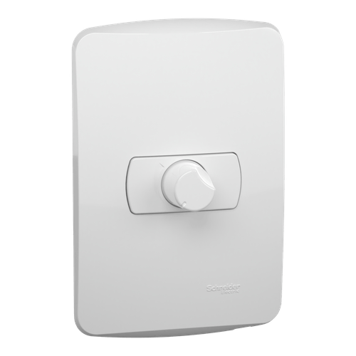 Conjunto Embutir Dimmer Rotativo 127/220V C/ Placa Horizontal Miluz Branco Ref. S3B65550 – Schneider