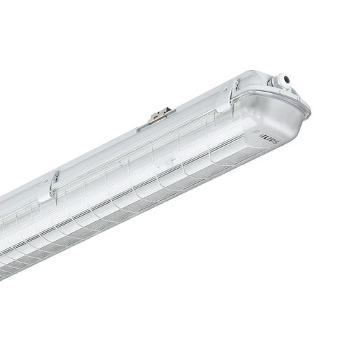 Luminária Blindada Fluorescente Policarbonato 2X28/54W T5 IP-65 Mod.TCW060 - Philips