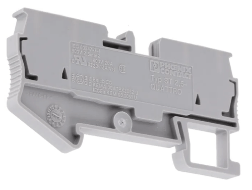 Borne 2,5mm Mola Duplo St 2,5-Quattro 3031306 - Phoenix Contact