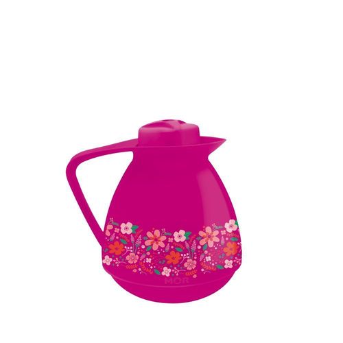Bule  Amare 650ml Rosa Decorado Mor