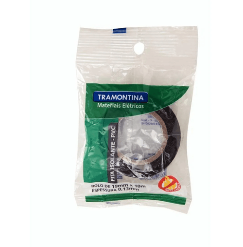 Fita Isolante 0,13x19 mm Preta 10m Tramontina