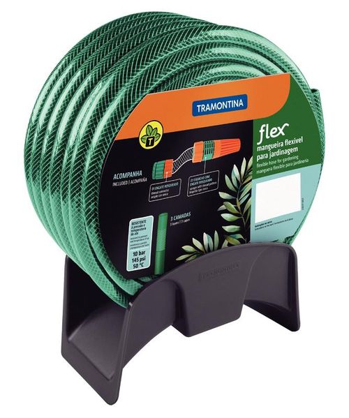 Mangueira Flexível Com Acessórios Verde 20 M Tramontina