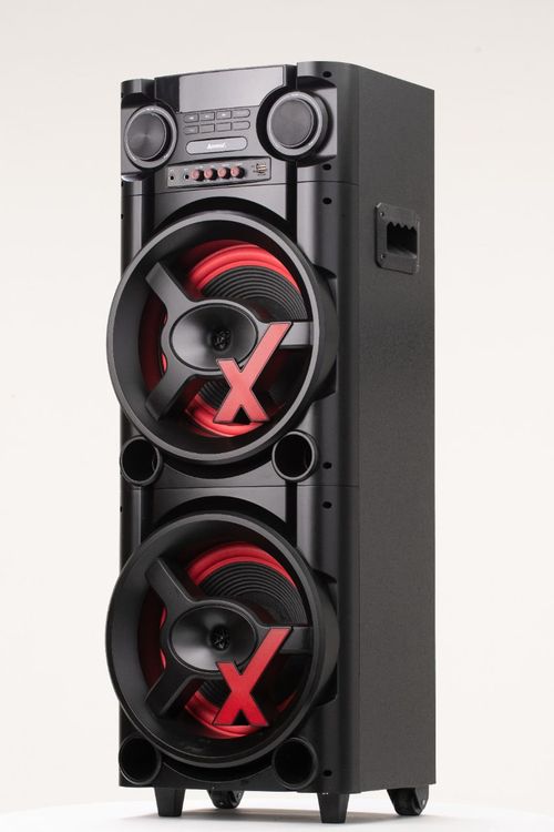 TORRE SOM 1000W AMVOX ACA1000 TWS LED DUPLO WOOFER 8 BIV