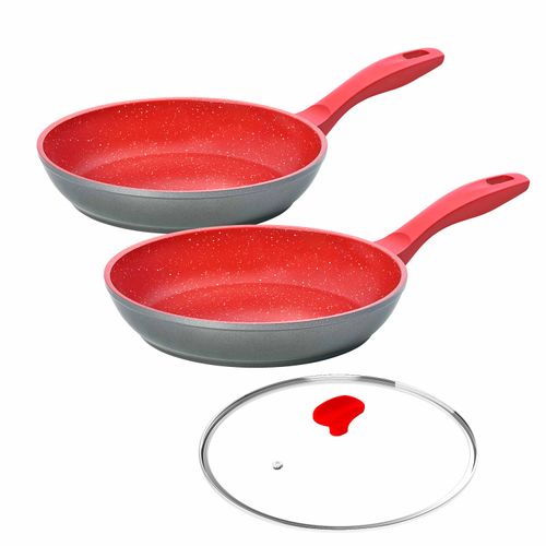 Panelas Polishop Sauté Grand 24cm e Sauté Petit 20cm com Tampa 24cm