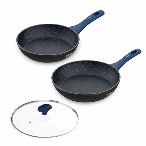 Panelas Ichef Home Azul Sauté Grand 24cm e Sauté Petit 20cm com Tampa 24cm