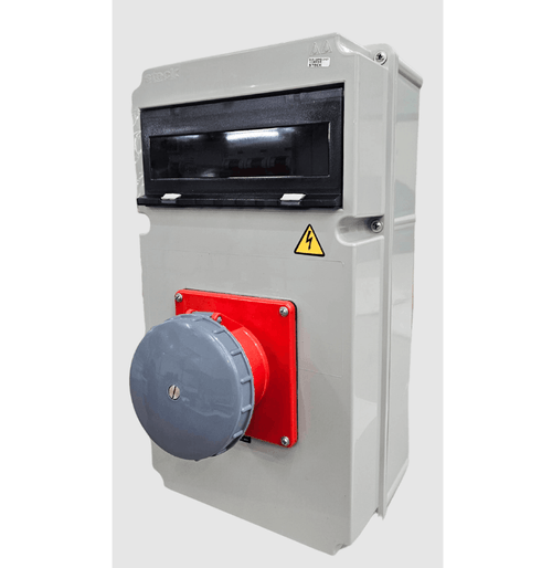 Quadro C/ Tomada Industrial S4646W 125A IP67 + Disj. Tripolar SD125A e IDR 125A SDR412530 Cod. S1812234 - Steck