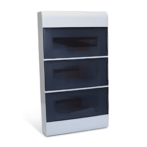 Quadro Embutir P/48 Disjuntores SCE48PTB Porta Fumê C/ Barramento Neutro/Terra - Steck